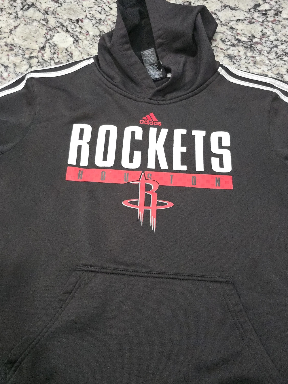 Adidas Kids Houston Rockets Black Hoodie Sweatshirt